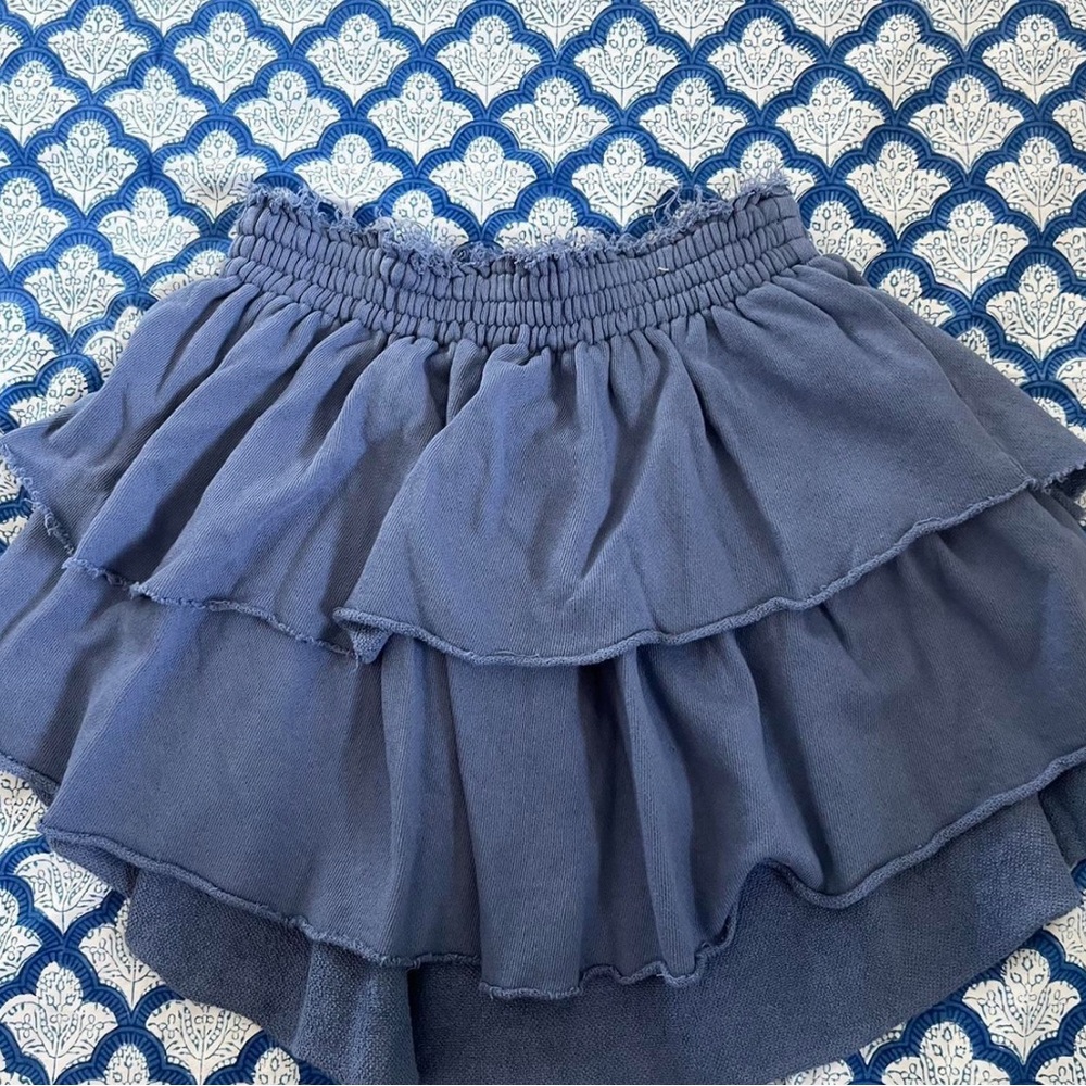 Aerie American eagle Blue Ruffled Women's Skirt